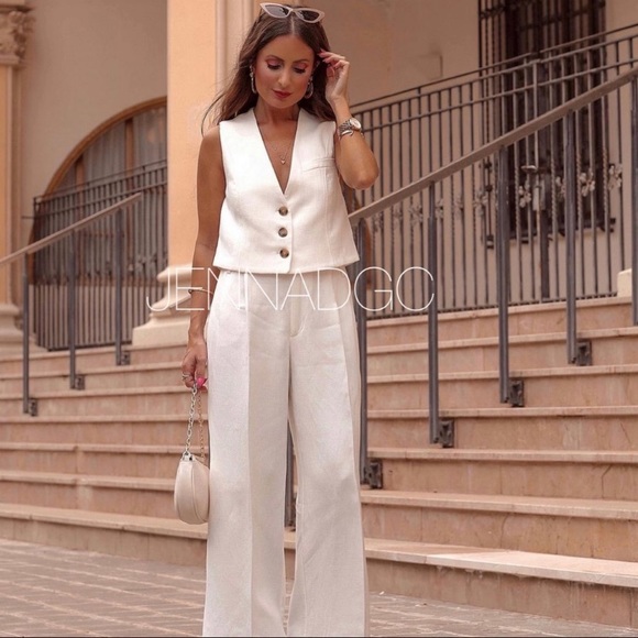 NWT Zara linen blend vest - Picture 2 of 14